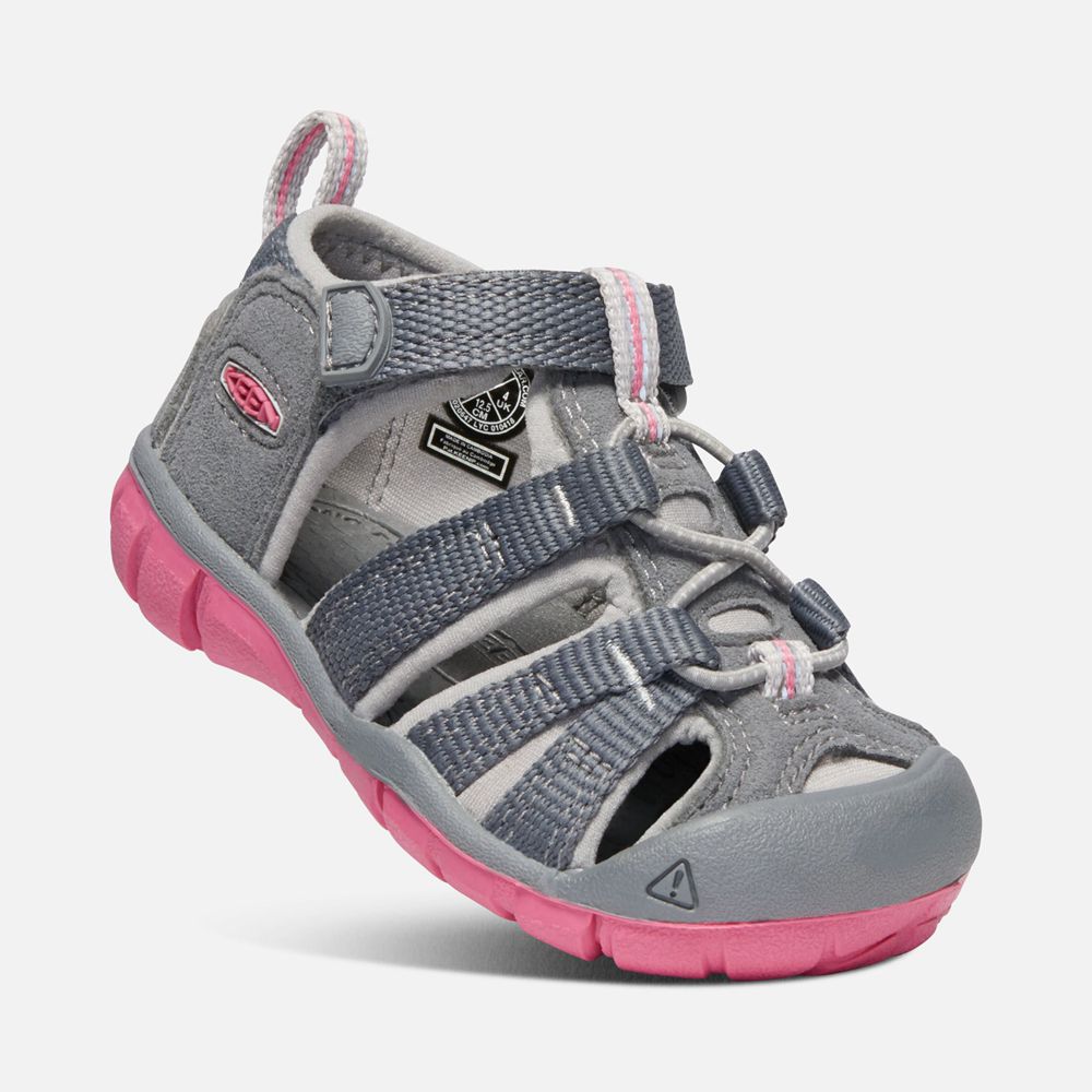 Sandalias Keen Mexico Grises/Rosas - Niños Seacamp Ii Cnx - TV9475381